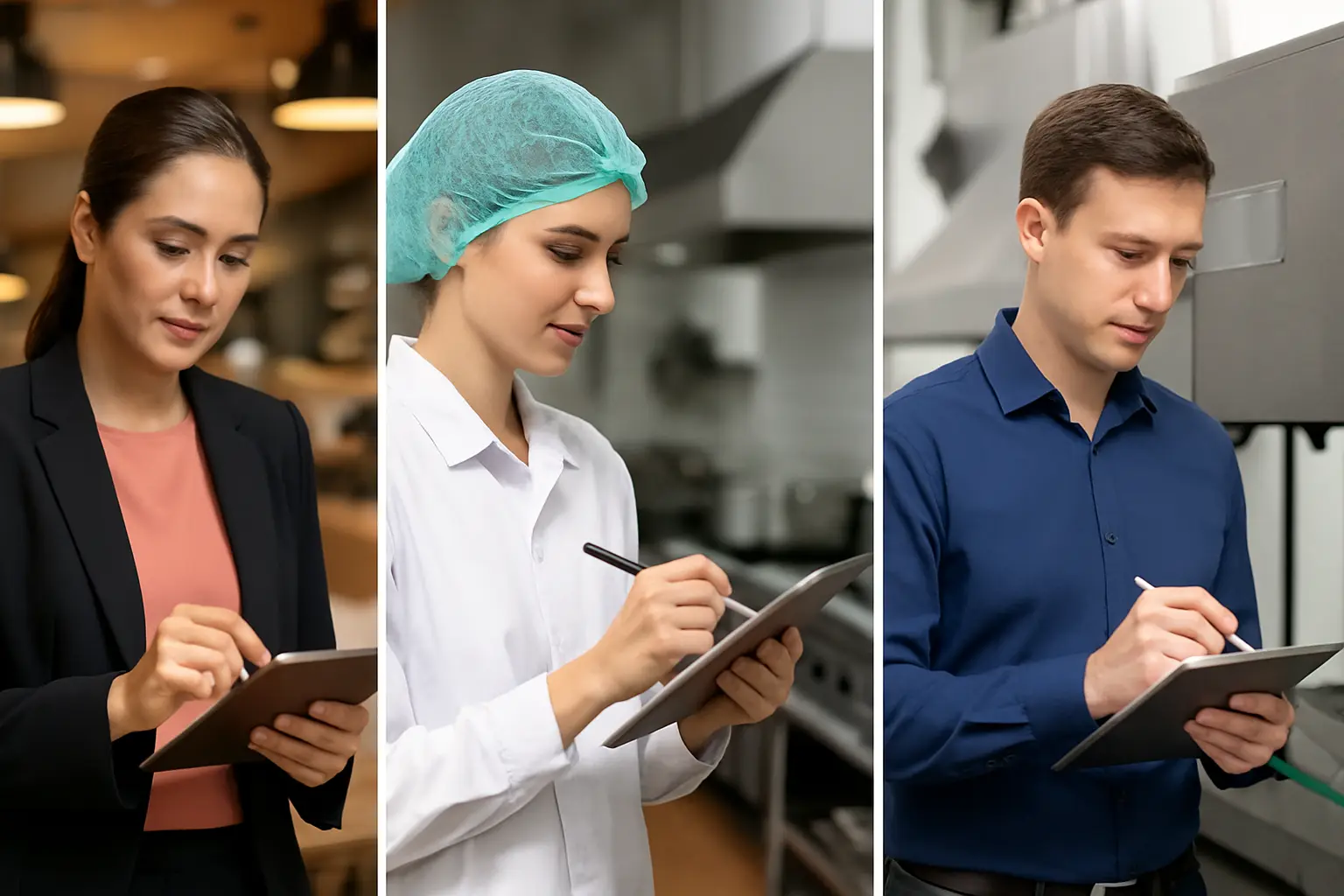 Auditores registrando datos en la app de Limbit, un software operativo para consultores, auditores y certificadores